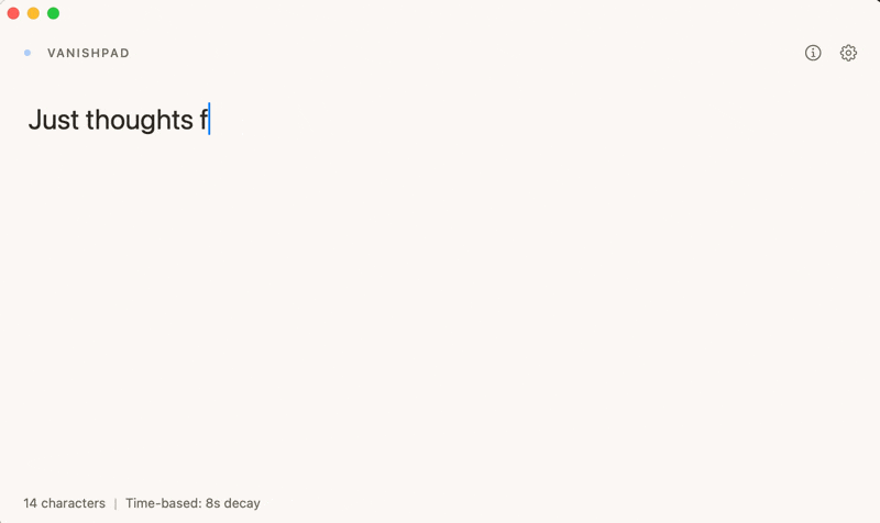 VanishPad app demonstration